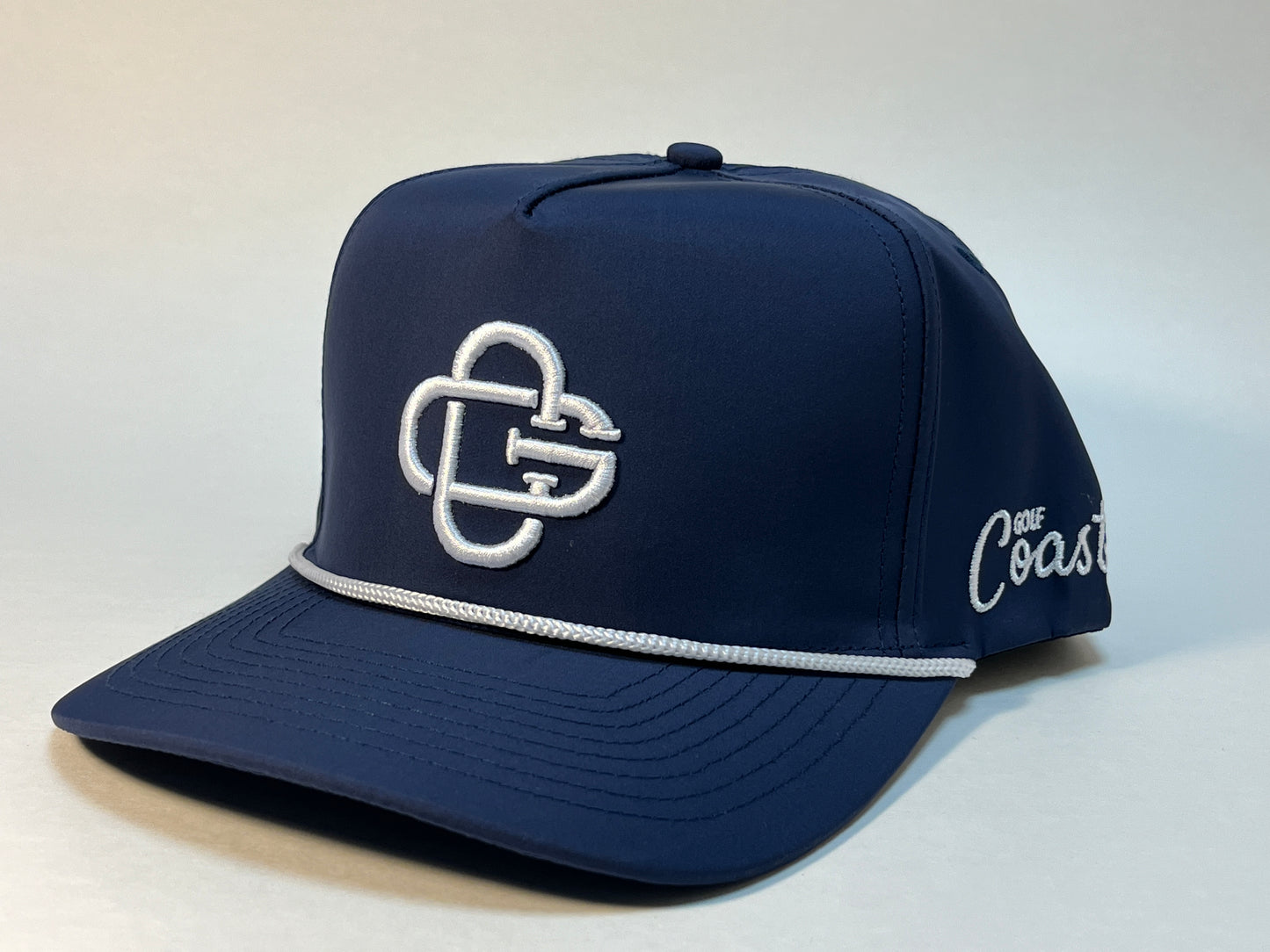 Golf Coast Logo 5 Panel Snapback - Navy/White