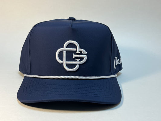 Golf Coast Logo 5 Panel Snapback - Navy/White